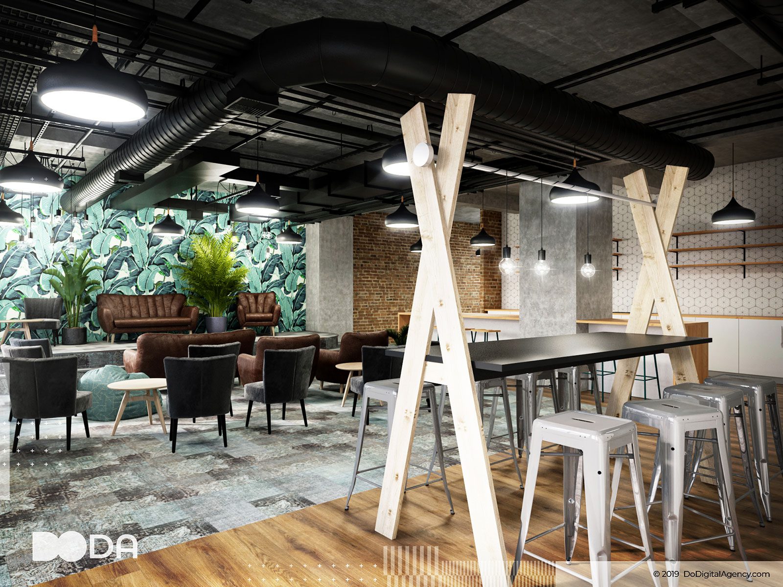 , Table Place Chairs, Do Digital Agency | 3d Visualisation, Animation, and Interactive 3d