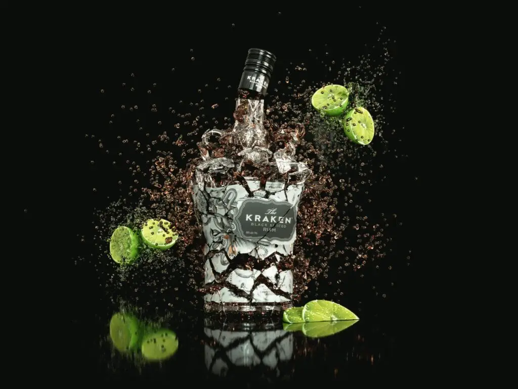 motion graphics and animation bottle exploding