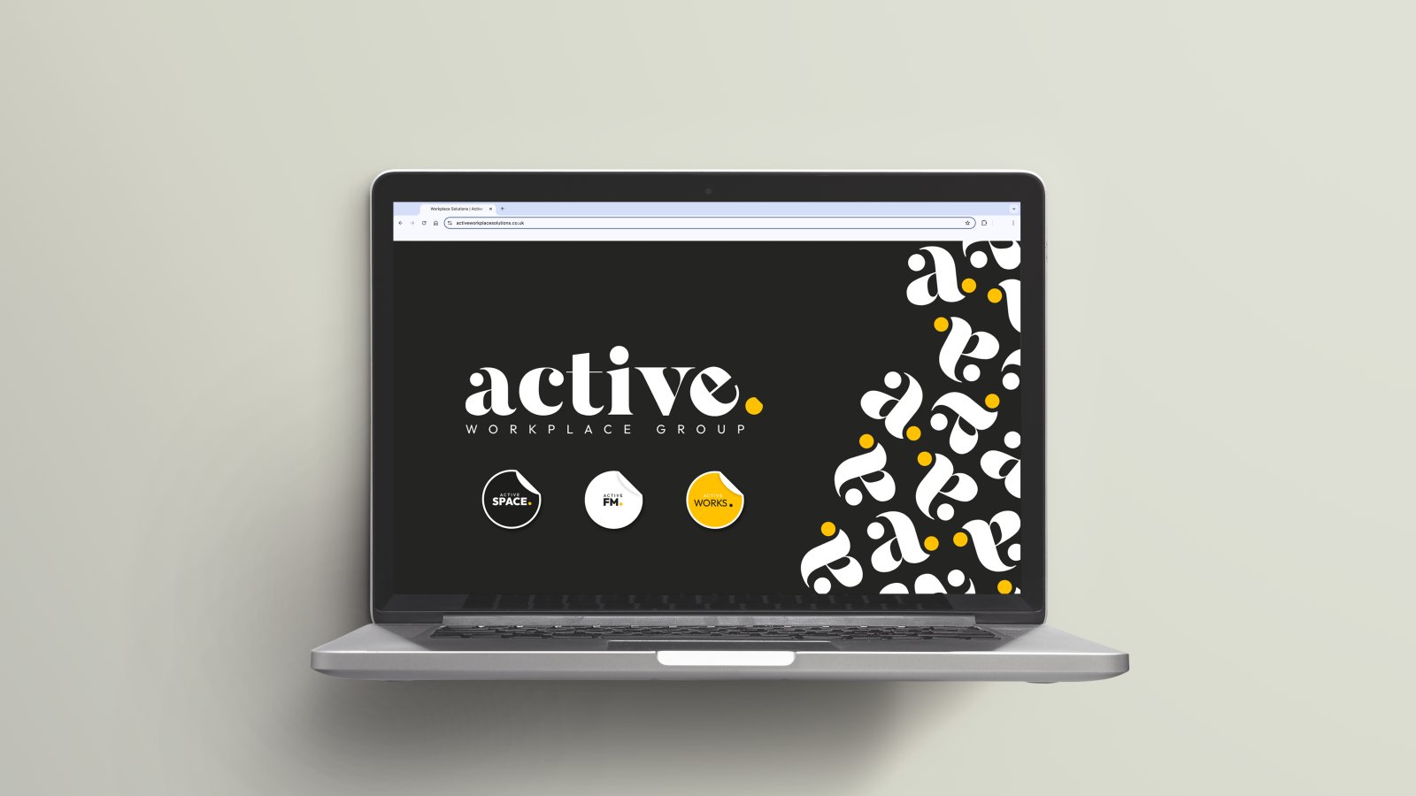 Active Workplace Landing Page mockup