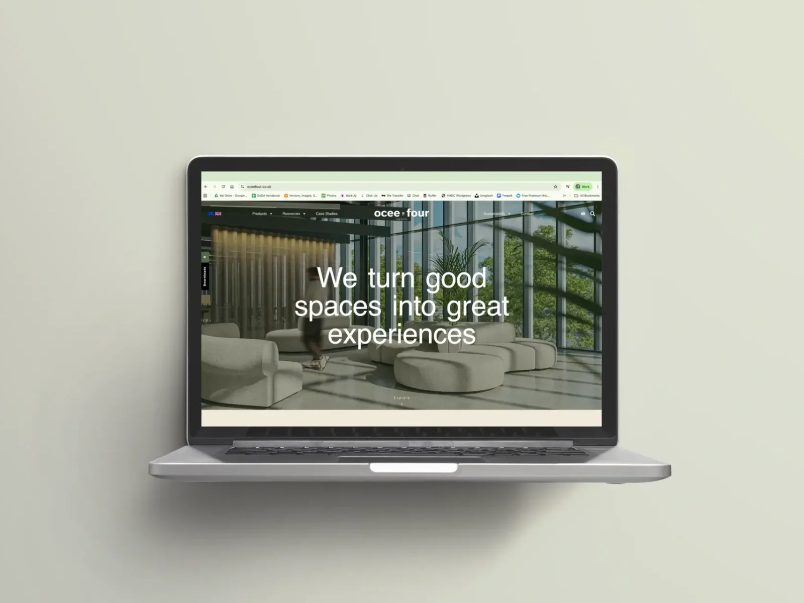 OCEE LAPTOP - HOME SCREEN