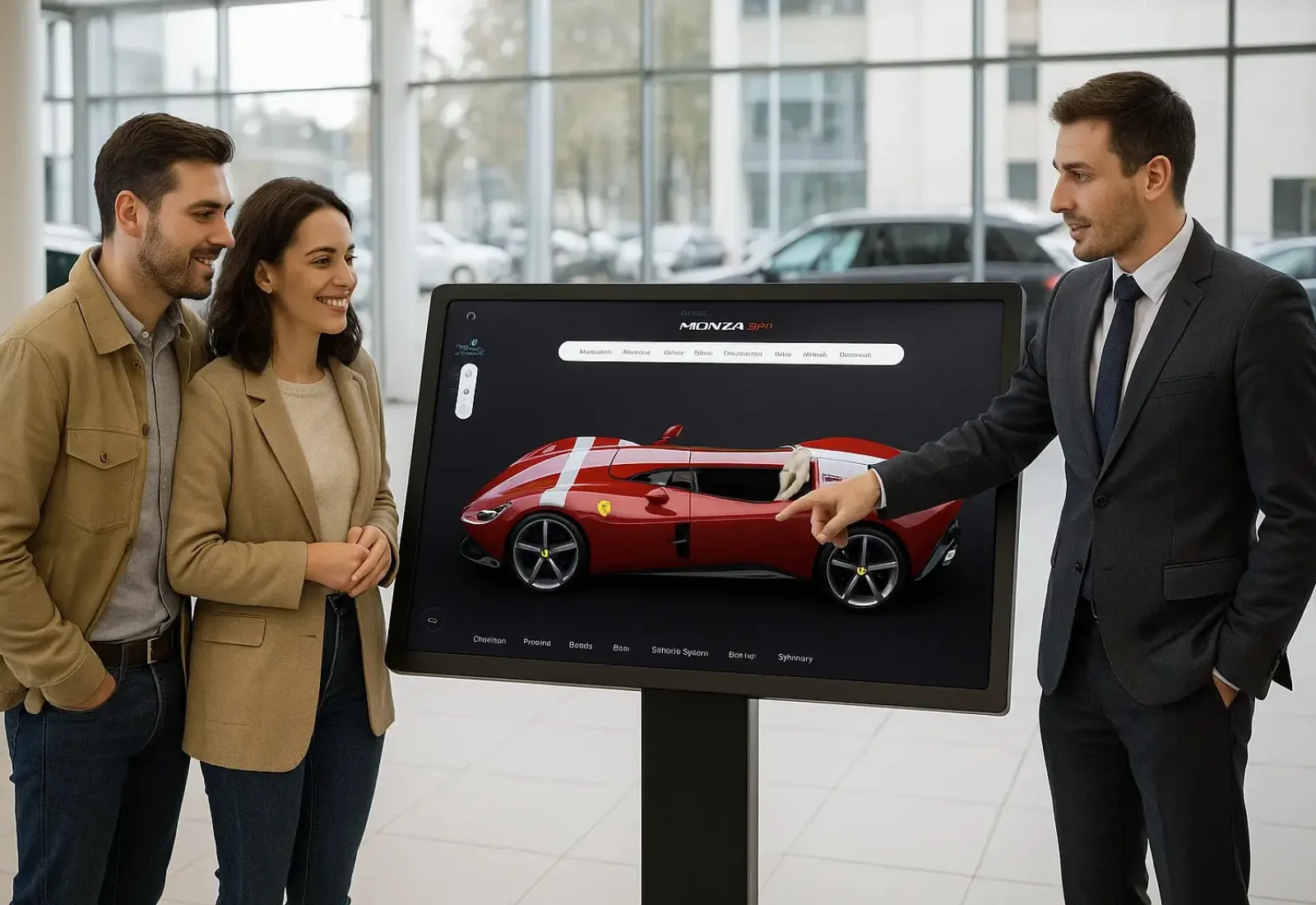 car configurator sales man