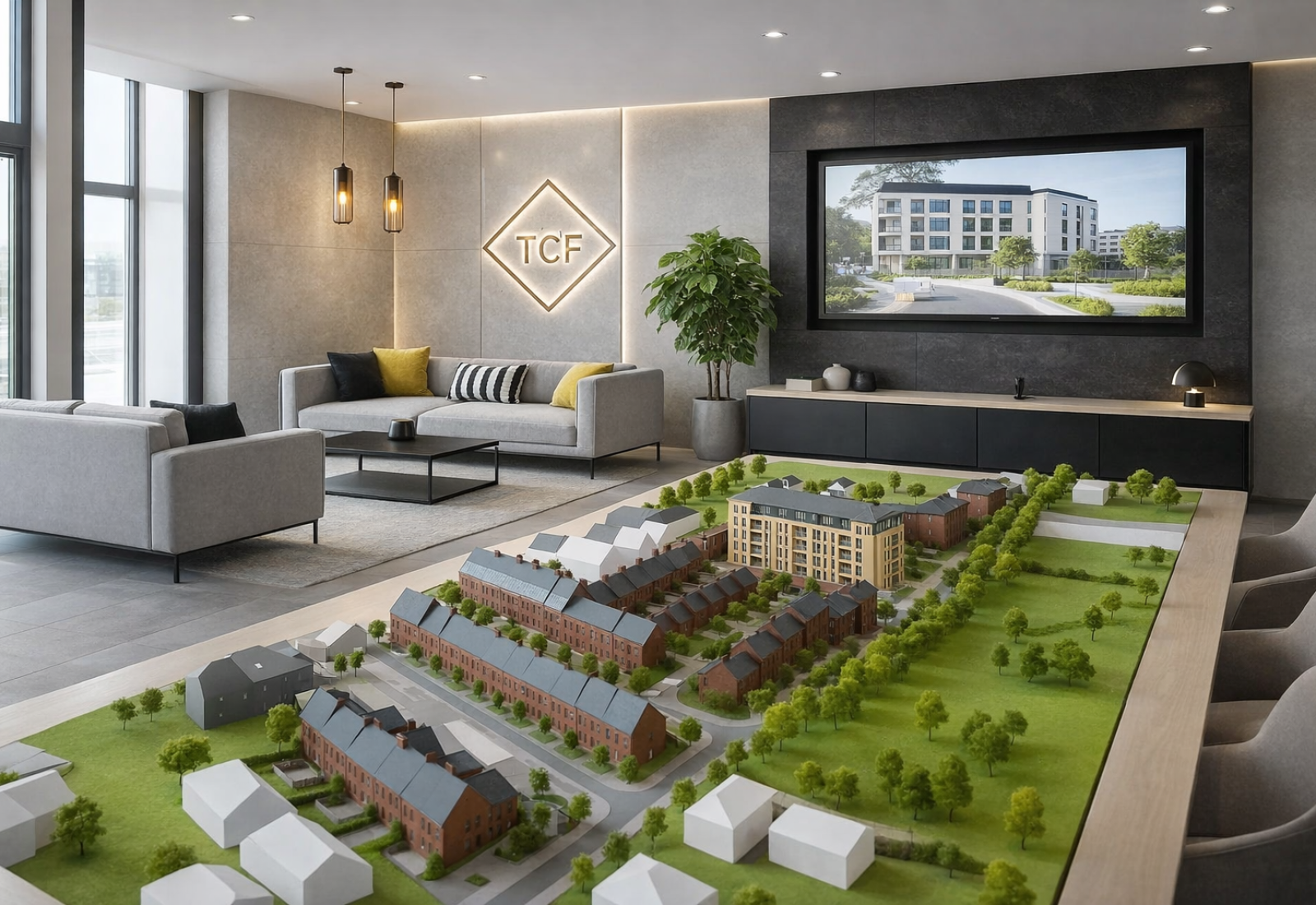 Art Of The Possible, AOP | Art of the Possible Modern office with architectural model