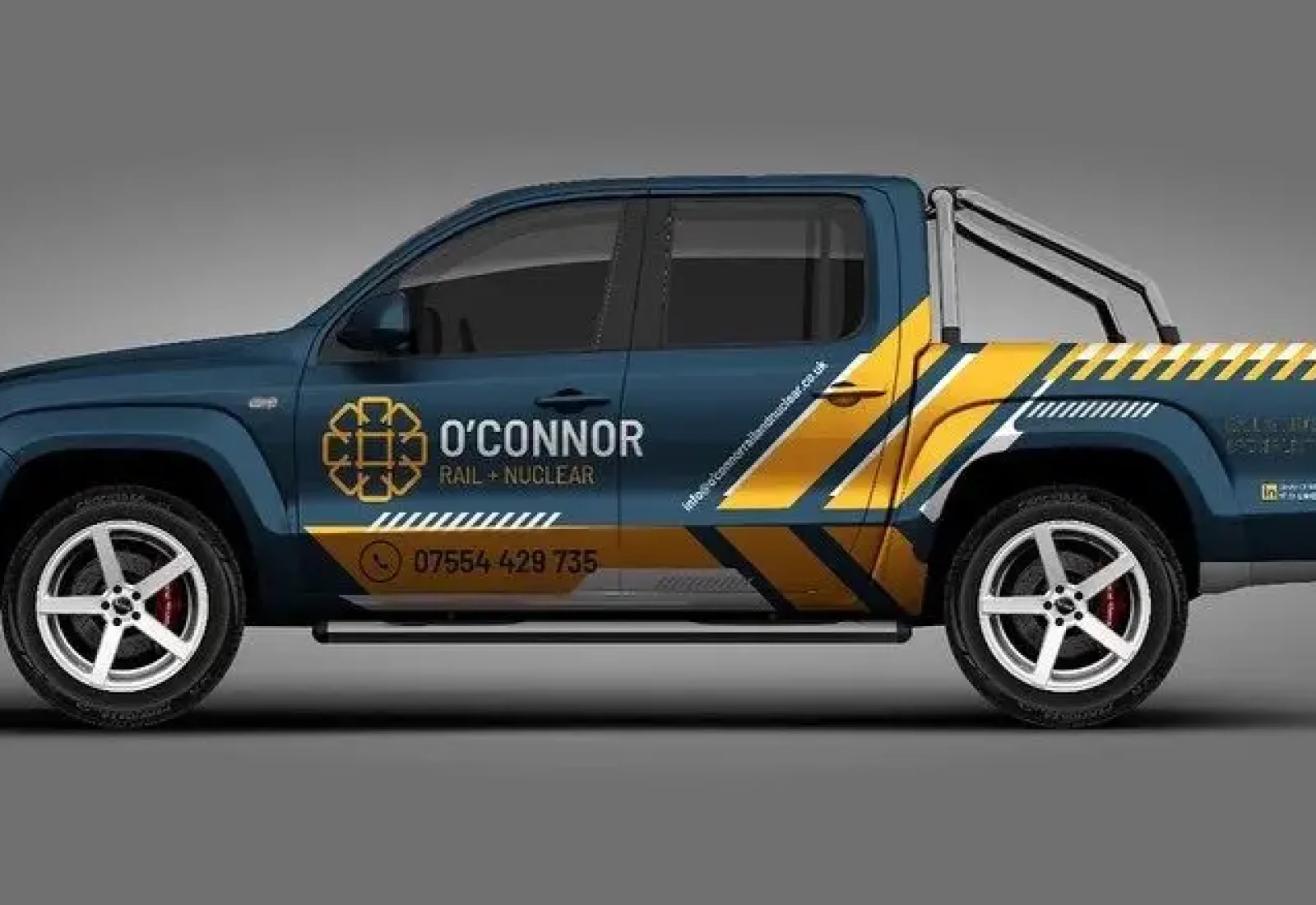 Creative | Creative Branded truck with nuclear theme